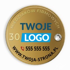 30 MIEDZIAKÓW FIRMOWYCH - PROJEKT – WZÓR 1 - AWERS I REWERS KOLOR