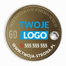 60 MIEDZIAKÓW FIRMOWYCH - PROJEKT - WZÓR 2 - AWERS I REWERS KOLOR