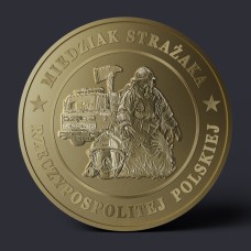 MIEDZIAK STRAŻAKA RZECZYPOSPOLITEJ POLSKIEJ - PATYNOWANY