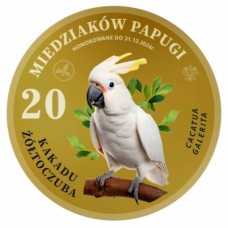 MAGNES – 20 MIEDZIAKÓW PAPUGI  – KAKADU - ŻÓŁTOCZUBA